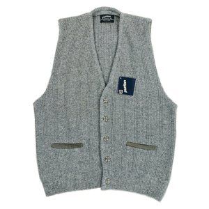 Vintage NWT Puritan Acrylic Wool Blend Sweater Vest Cardigan Men's Size XL Gray
